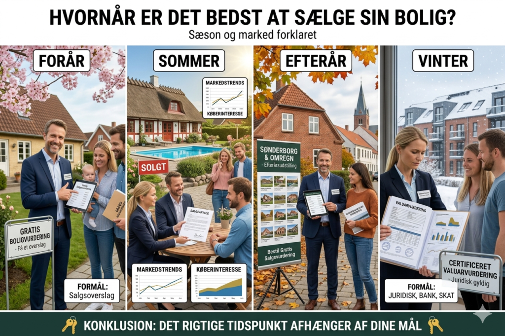 Hvornår er det bedst at sælge sin bolig?