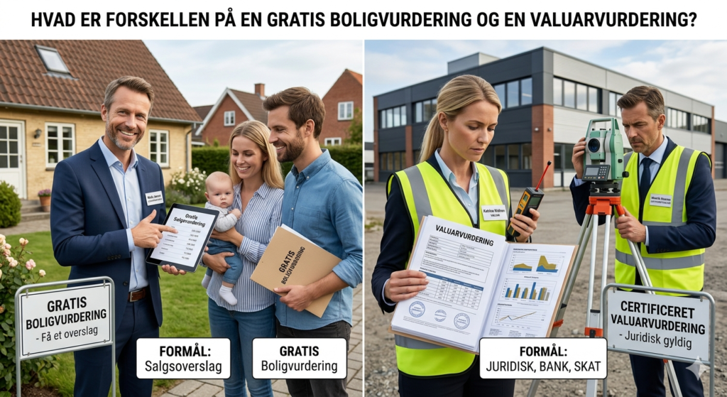 gratis boligvurdering eller valuavurdering guide